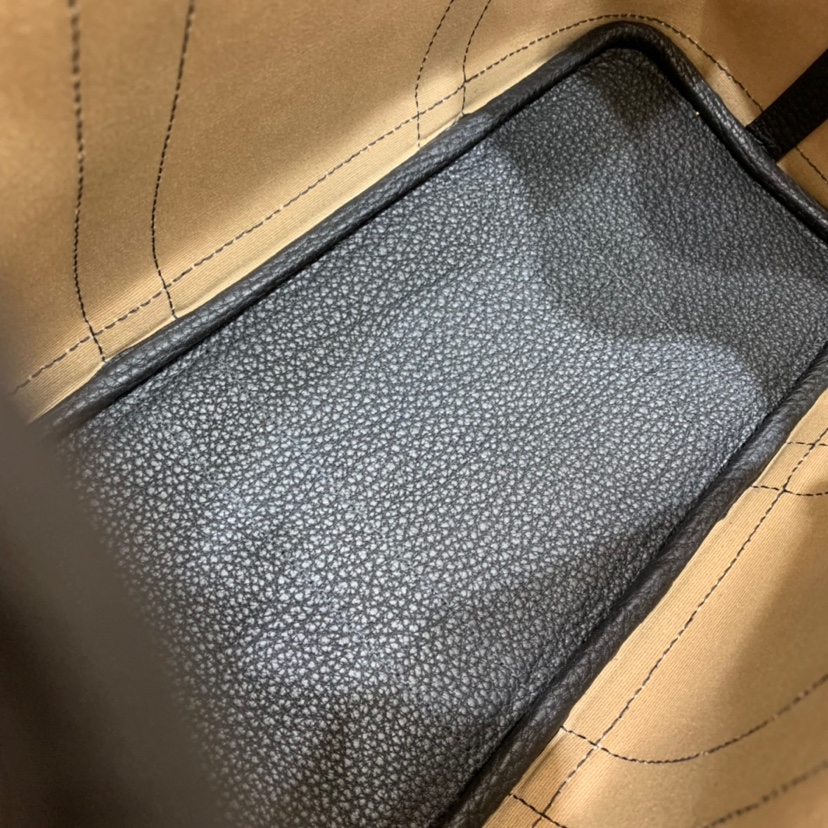 에르메스 가든파티30 트렌치 캔버스 블랙 네곤다